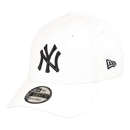New Era york yankees 9forty adjustable cap mlb rear logo white/black - one-size