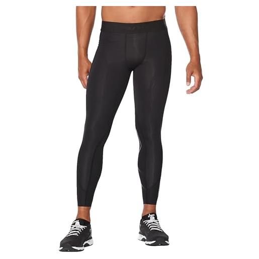 2XU mcs cross training - collant a compressione da uomo, uomo, calzamaglia, 9336340737438, nero/oro, xl