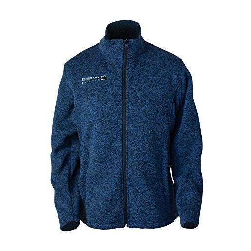 DEPROC-Active giacca da uomo giacca in pile, uomo, strickfleecejacke, blu, xxl