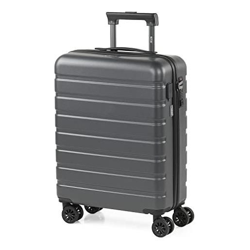 JASLEN - valigia bagaglio a mano 55x40x20 - trolley bagaglio a mano, trolley cabina, valigie, trolley 55x40x20 171350, grigio scuro