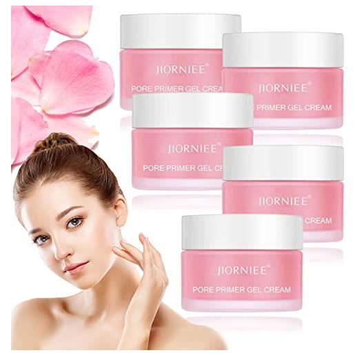 Donubiiu jiorniee pore primer gel cream, jiorniee pore primer gel, pore base gel cream, invisible pore face primer for all skin (5pcs)