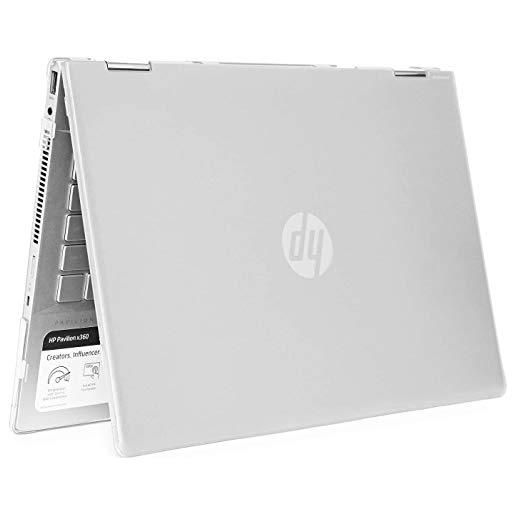 mCover custodia compatibile solo per notebook hp pavilion x360 14-dyxxxx series 2 in 1 da 14 (non adatto ad altri modelli hp), trasparente