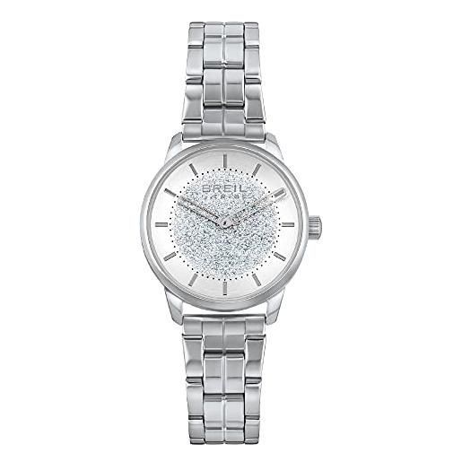 Breil - women's watch lucille collection ew0541 - accessori donna - orologio per donne in acciaio lucido con cassa da 32 mm e cinturino regolabile da 13,5 a 19 cm