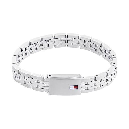 Tommy Hilfiger jewelry braccialetto a maglie da uomo in acciaio inossidabile in acciaio inossidabile - 2790501