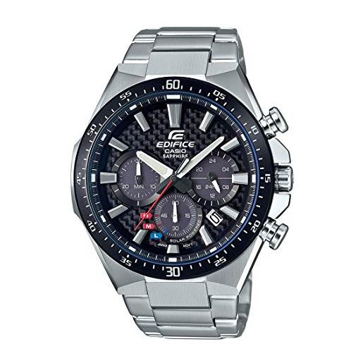 Casio orologio analogico quarzo uomo con cinturino in acciaio inox efs-s520cdb-1auef