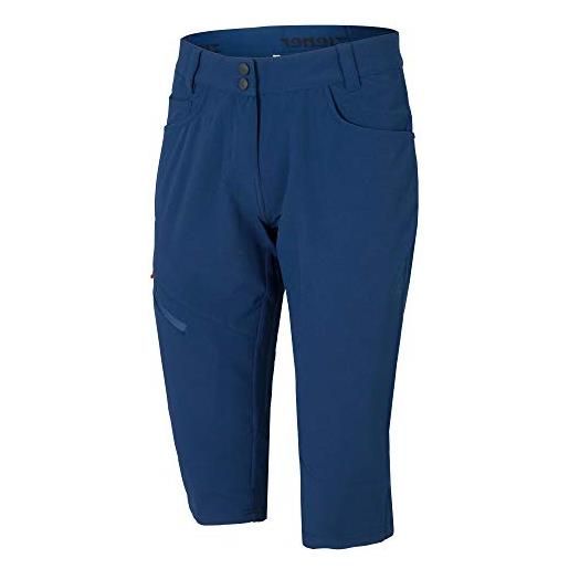 Ziener nioba, pantaloncini funzionali per attività all'aperto, traspiranti, ad asciugatura rapida, elastici. Donna, nautico, 34
