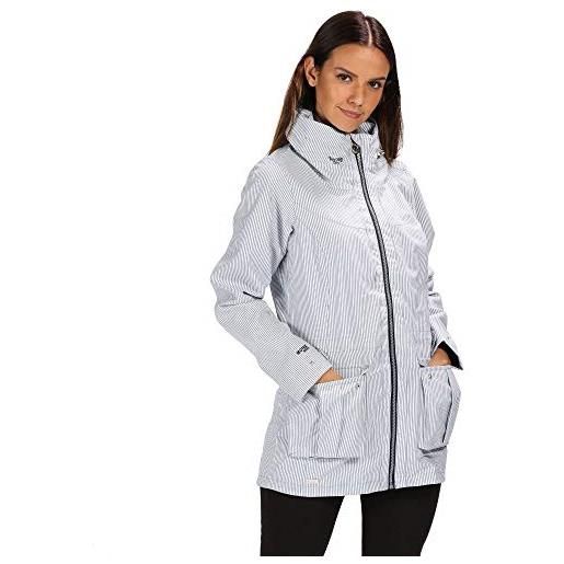 Regatta nakotah, giacca impermeabile donna, ticking stripe, fr: 5xl (taille fabricant: taille 26)