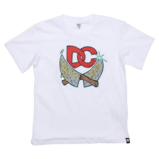 DC Shoes - maglietta, manica corta, bambini e ragazzi, bianco (blanc (white)), l