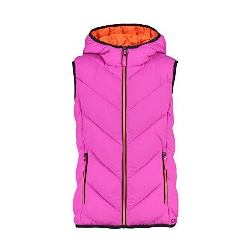 CMP polyester vest lateral logo, girl, purple fluo, 104