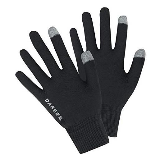 Dare 2b lineout glove, guanti unisex-adulto, nero, s (taglia del produttore: s/m)