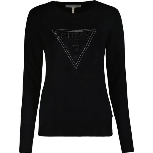 GUESS maglione girocollo logo borchie diane donna