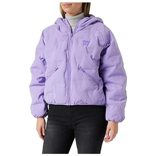 Wrangler down logo puffer giacca, bougainville purple, large da donna