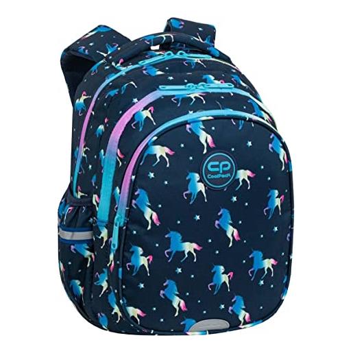 Coolpack f029670, zaino per la scuola jerry blue unicorn, blue