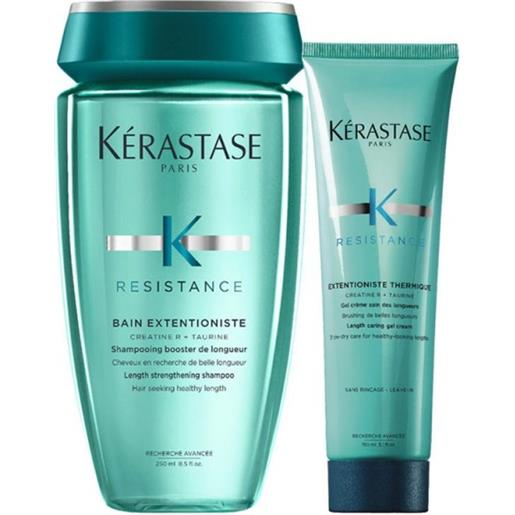 Kérastase kerastase résistance extentioniste bain+extentioniste thermique 250+150ml - kit rinforzante per capelli lunghi