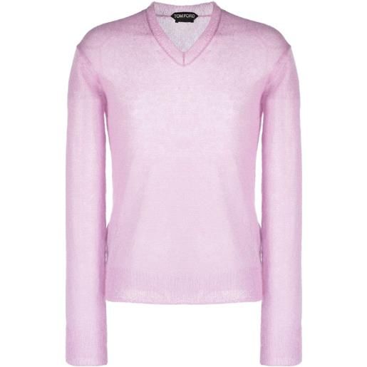 TOM FORD maglione semi trasparente - rosa