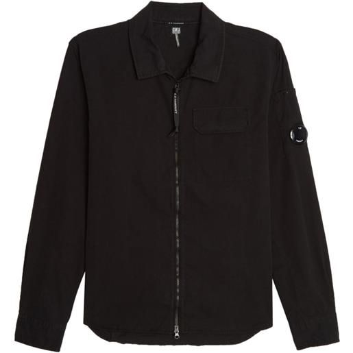 C.P. Company giacca-camicia con zip - nero