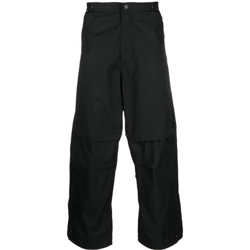 Maharishi pantaloni sno a gamba ampia - nero