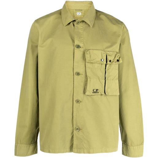 C.P. Company camicia con ricamo - verde