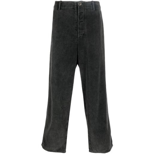Uma Wang pantaloni a coste - grigio