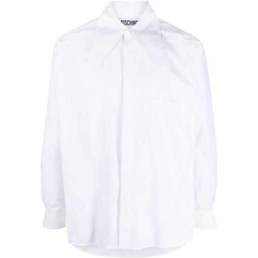 Moschino camicia con colletto a punta - bianco