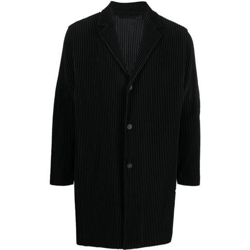 Homme Plissé Issey Miyake cappotto monopetto - nero