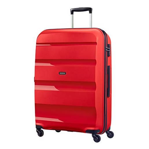 American Tourister bon air - spinner l, valigia, 75 cm, 91 l, rosso (magma red)