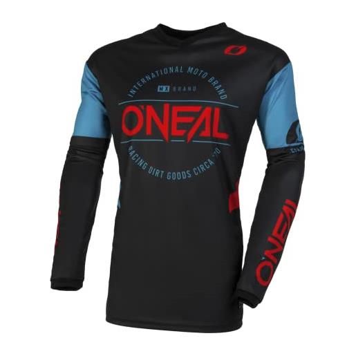 O'NEAL element jersey t-shirt, nero/bianco, m unisex-adulto