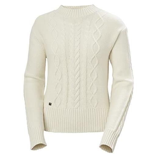 Helly Hansen cable knit sirena cavo maglia, 047 neve, xl donna