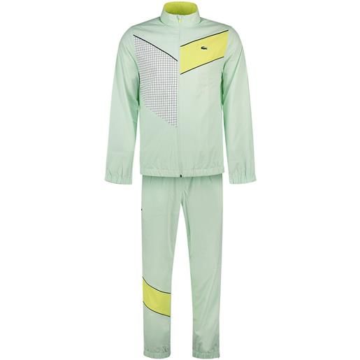 Lacoste wh1796-00 tracksuit verde s uomo