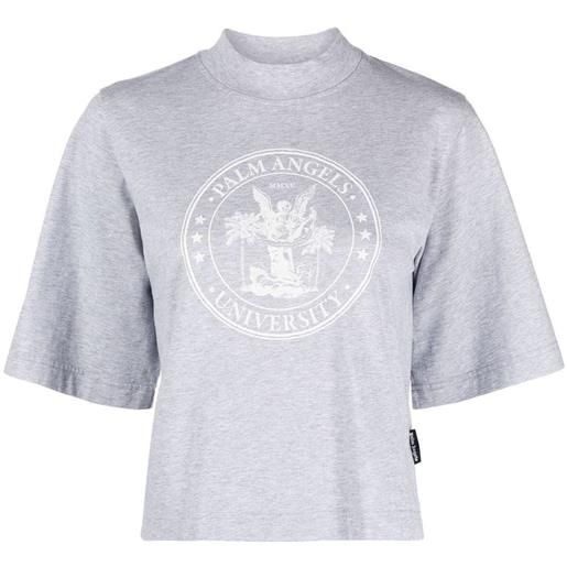 Palm Angels t-shirt con stampa - grigio