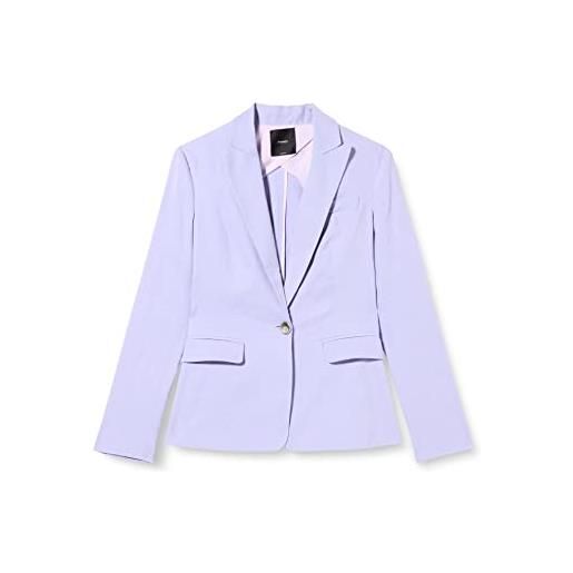 Pinko equilibrato giacca lino stretc gilet elegante da lavoro, z15_bianco nembo, 46 donna