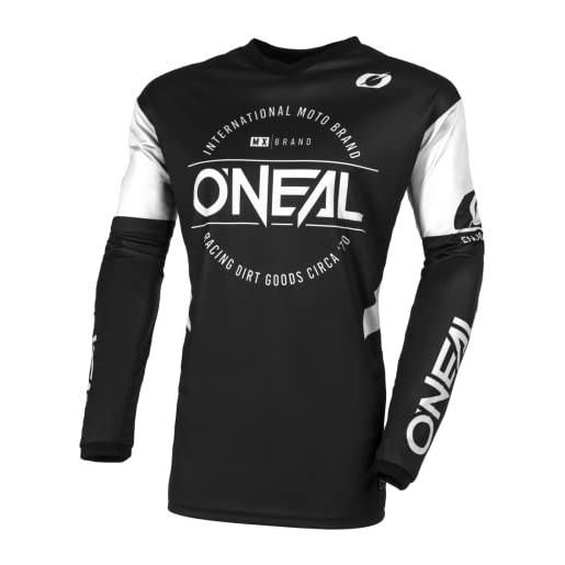 O'NEAL element jersey t-shirt, nero/blu, s unisex-adulto