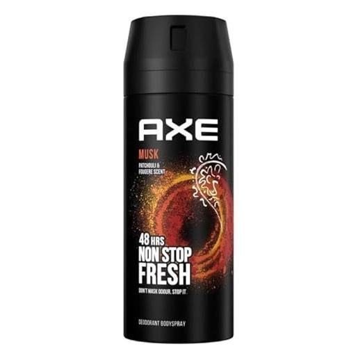 AXE '3 x axe deodorante/spray per il corpo musk (muschio) - 150 ml