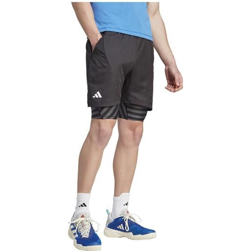 Adidas aeroready two-in-one pro shorts nero s uomo