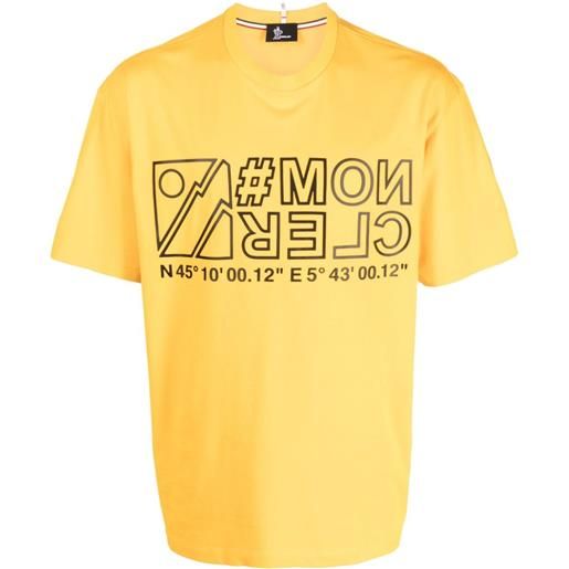 Moncler Grenoble t-shirt con stampa - giallo