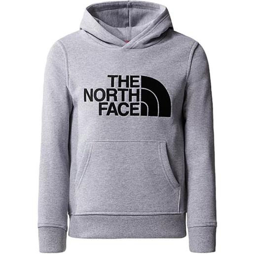 THE NORTH FACE maglia drew peak hoodie junior light grey heather