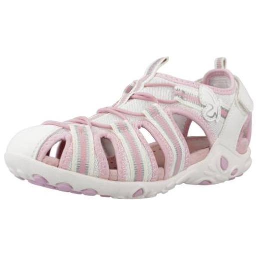 Geox j sandal whinberry g, white/pink, 26 eu