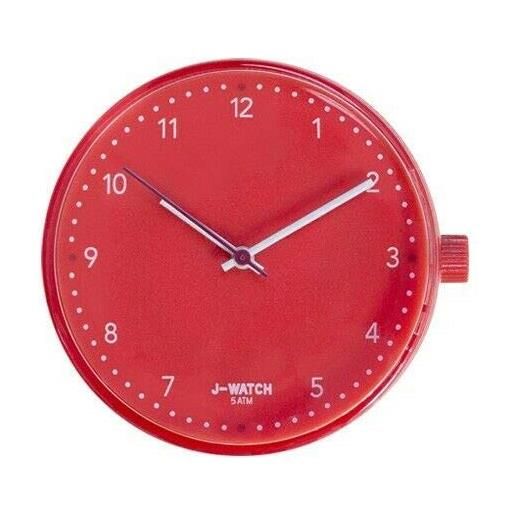 JUSTO orologio j watch cassa modello piccolo mm 32 (rosso numeri)