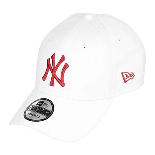 New Era york yankees white solid back hit 9forty adjustable cap - one-size