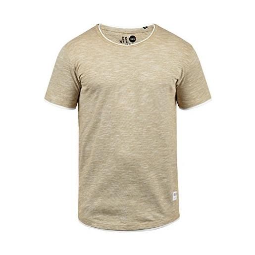 !Solid rigos t-shirt a maniche corte maglietta da uomo con girocollo in cotone 100% , taglia: s, colore: sand (4073)
