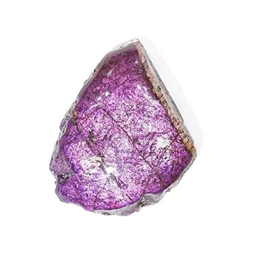 Starborn pietra naturale lucidata viola brasile 40-50g, 40-50g, pietra preziosa, purpurite. 