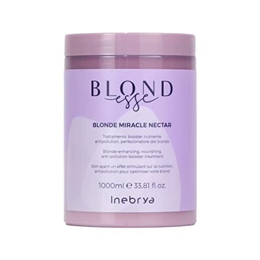 Inebrya blondesse miracle nectar | maschera idratante perfezionatrice del biondo | 1.000 ml