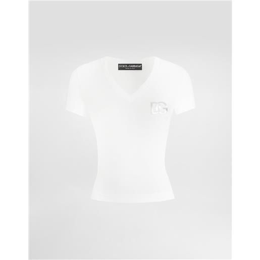 Dolce & Gabbana t-shirt manica corta con logo dg