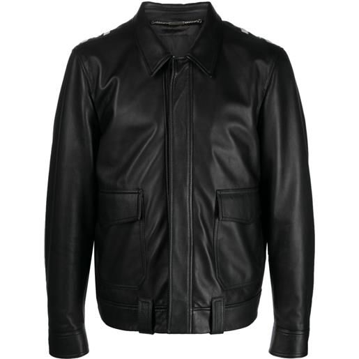 John Richmond giacca biker con borchie - nero