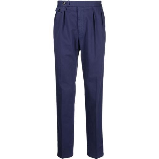 Polo Ralph Lauren pantaloni sartoriali con pieghe - blu