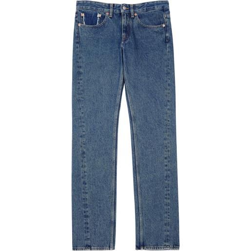 MM6 Maison Margiela jeans dritti a vita bassa - blu