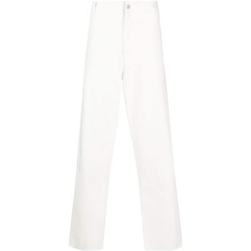 Emporio Armani pantaloni dritti sustainable collection - bianco