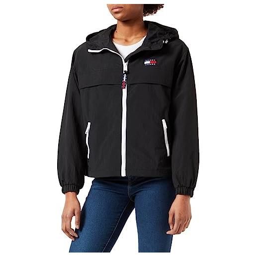 Tommy Jeans tjw chicago windbreaker giacca a vento, black, s donna