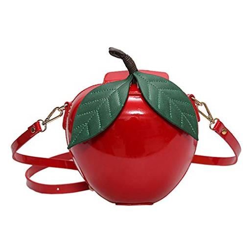 VALICLUD borsa apple - borsa a tracolla apple - borsa unica funky - borsa vegana - accessori per frutta - amante di mela- moda festival