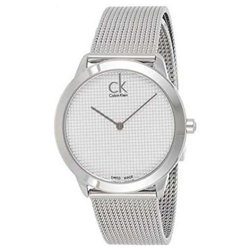 Calvin Klein orologio analogico quarzo uomo con cinturino in acciaio inox k3m2212y